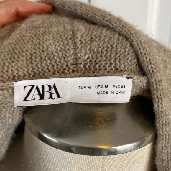 Zara Oversized Sweater Coat Size M - Picture 12 of 12